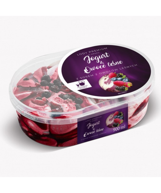Lody Premium Jogurt&amp;Owoce Leśne 900ML