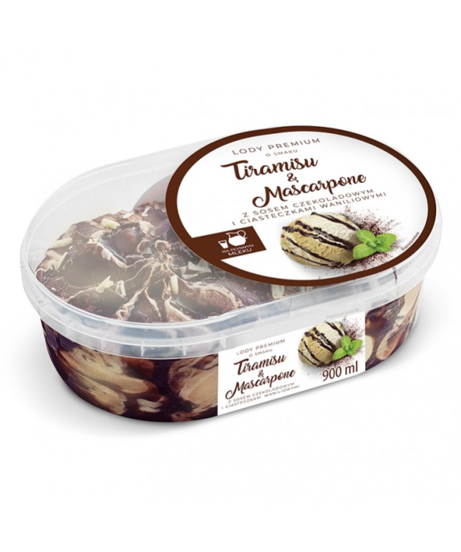 Lody Premium Tiramisu&amp;Mascarpone Lewiatan 900ML