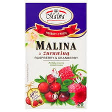 Herbata Malwa Malina Z Żurawiną (20 torebek)