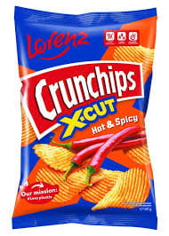 Chipsy Crunchips Hot&amp;Spice 140G