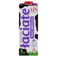 Mleko Łaciate Bez Laktozy UHT 3,2% 1L