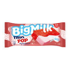 Lody Big Milk Trio Pop Strawberry 90ML Algida
