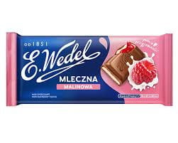 Czekolada Mleczna Z Nadzieniem Malinowym 100G Wedel