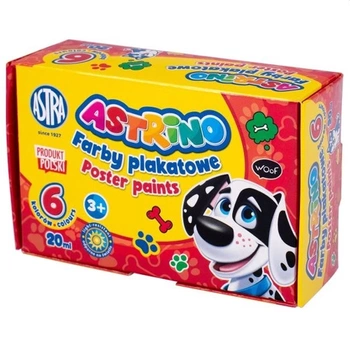 Farby Plakatowe  6KOL 20ML ASTRINO