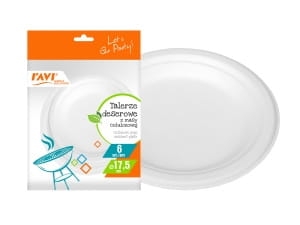 Talerze Deserowe Z Masy Celulozowej  6szt Ravi