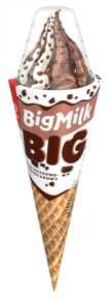 Lody Big Milk Rożek Cookie 140ML