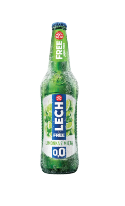 Piwo Lech Free Limonka z Miętą 0,5l But. Zw.