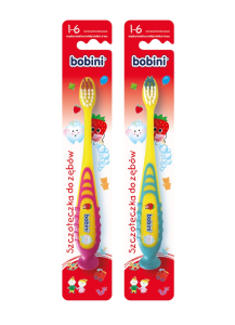 Szczoteczka do zębów dla dzieci Bobini – wiek 1-6 lat