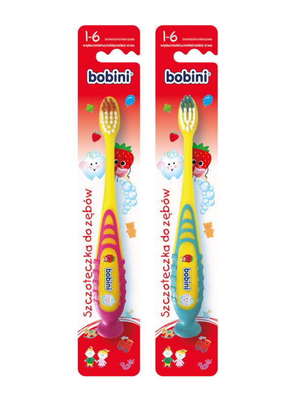 Szczoteczka do zębów dla dzieci Bobini – wiek 1-6 lat