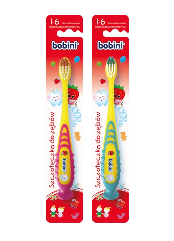 Szczoteczka do zębów dla dzieci Bobini – wiek 1-6 lat