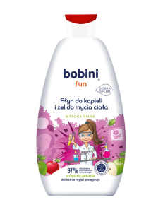 Płyn do kąpieli i żel do mycia ciała Bobini jabłkowy 500 ml