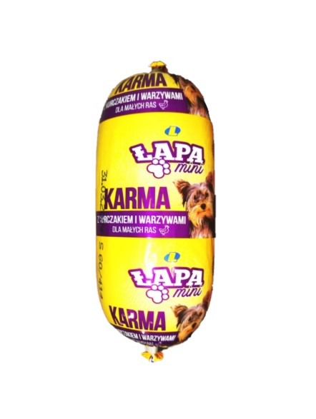 Karma dla psów Łapa drób/warzywa baton 450g