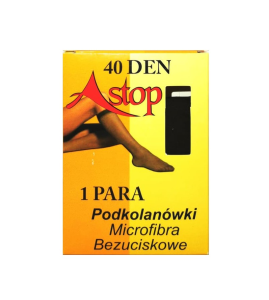 Podkolanówki Bezuciskowe Astop Microfibra 40 den
