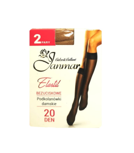 Podkolanówki 2 pary Elastil Janmar 20 den