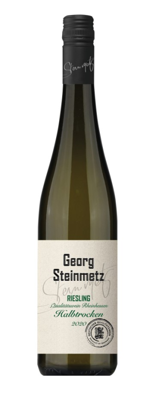 Wino Georg Steinmetz Riesling białe, półwytrawne 0,75L