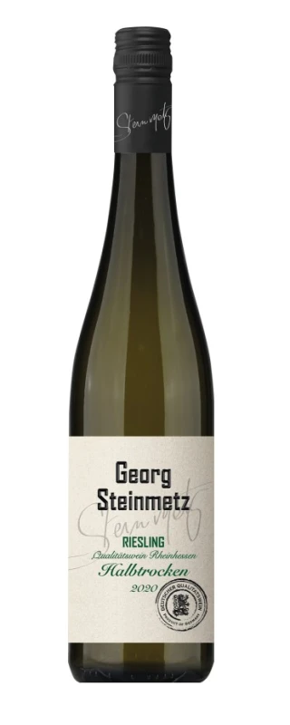 Wino Georg Steinmetz Riesling białe, półwytrawne 0,75L