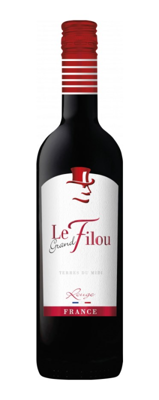 Wino Le Grand Filou czerwone, wytrawne 0,75l