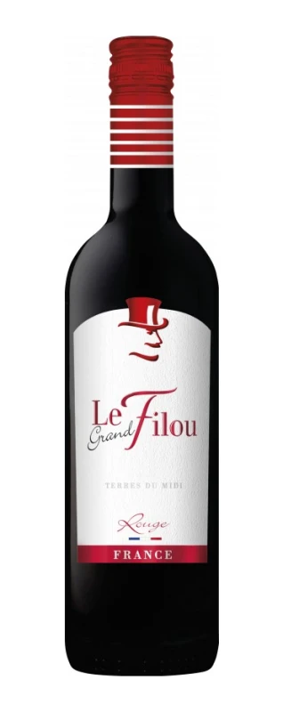 Wino Le Grand Filou czerwone, wytrawne 0,75l