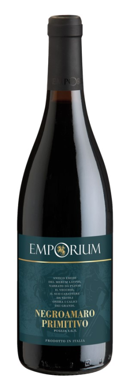 Wino Emporium Negroamaro czerwone, półsłodkie 0,75L