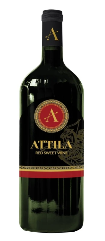 Wino Attila czerwone, słodkie 0,75L