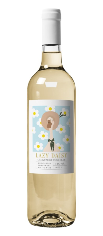 Wino Lazy Daisy białe, półsłodkie 0,75L