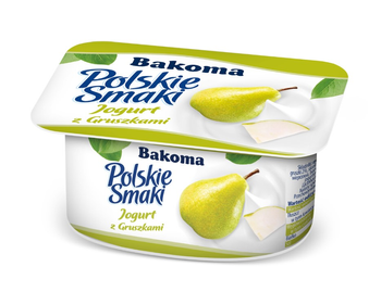Jogurt Polskie Smaki z Gruszkami Bakoma 120g
