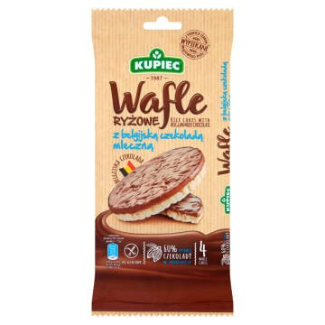 Wafle Ryżowe Kupiec z Mleczną Czekoladą Kupiec 60G