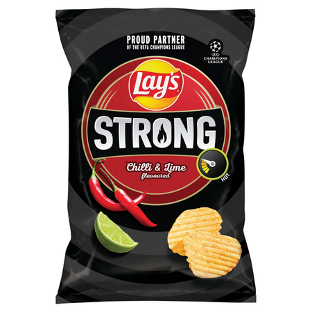 Chipsy Lays Strong Karbowane Chilli & Lime 120g