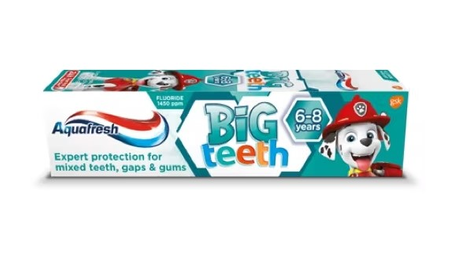 Pasta do zębów dla dzieci Aquafresh BIG teeth z fluorkiem 6-8 lat