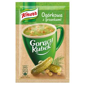 Zupa Gorący Kubek Knorr Ogórkowa z Grzankami 13G