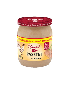 Pasztet z drobiem Pamapol 490g