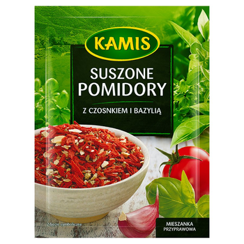 Kamis Suszone Pomidory z Czosnkiem i Bazylią 15G