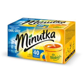 Herbata Minutka Czarna Earl Grey 56G (40 torebek)