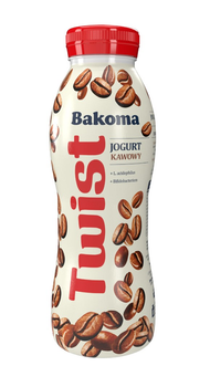 Jogurt pitny Bakoma Twist kawowy 370 g