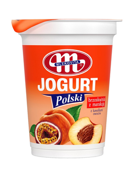 Jogurt Polski Mlekovita Brzoskwinia z Marakują 350G