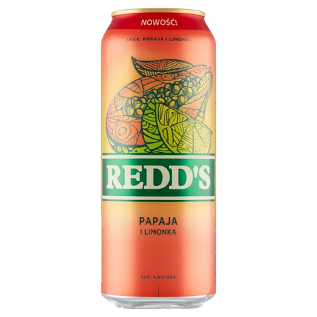 Piwo Redd's Papaja i Limonka 500ml.