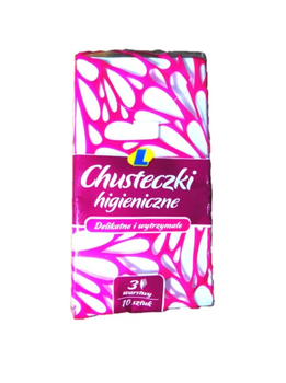 Chusteczki higieniczne Lewiatan 3 warstwy 10szt.