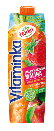 Hortex Vitaminka Jabłko-Marchew-Malina 1L