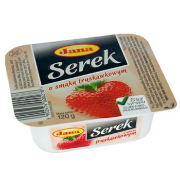 Serek Homogenizowany Jana Truskawkowy 120G