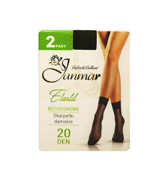 Skarpetki damskie 2 pary Elastil  Janmar 20 den
