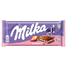 Czekolada Mleczna Strawberry  100G Milka