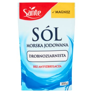 Sól Morska Drobnoziarnista z Magnezem Sante 350G