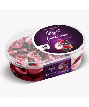 Lody Premium Jogurt&Owoce Leśne 900ML