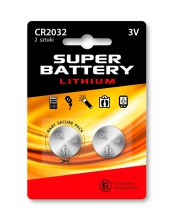 Baterie Super Battery Lithium CR2032 3V 2SZT Lewiatan