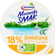 Śmietana 18% Mazurski smak 200g.