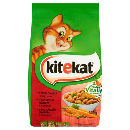 Kitekat z wołowiną i warzywami 300G