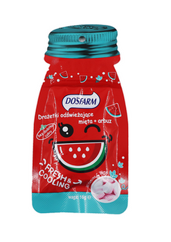 Drażetki odświeżające mięta + arbuz 16 g Dosfarm