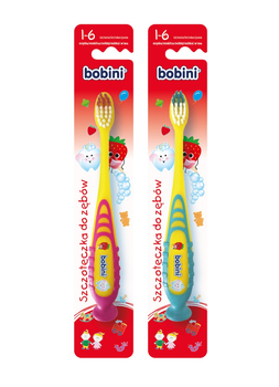 Szczoteczka do zębów dla dzieci Bobini – wiek 1-6 lat