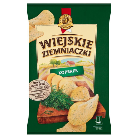 Chipsy Wiejskie Ziemniaczki Koperek 130G