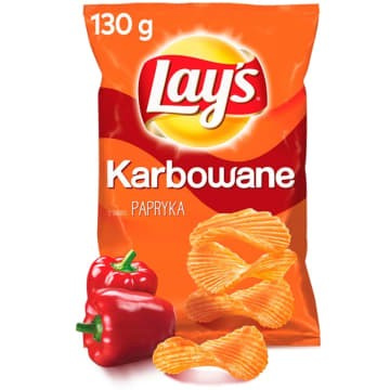 Chipsy Lays Karbowane Papryka 120G